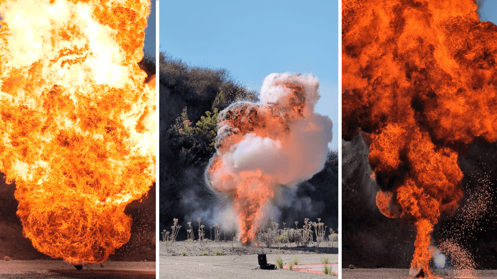 How to blow things up for filming safely